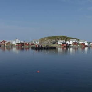 Flatholmen i Sør-Gjæslingan sett fra Heimværet