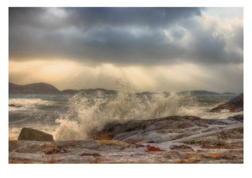 Nærøysund i storm